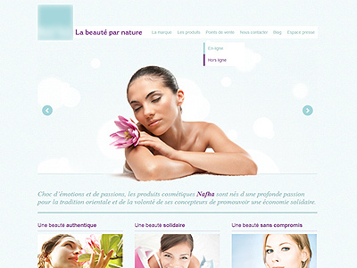 Home beauty baseline beauty cosmetic dropdown grren header navigation pink slide slideshow wordpress