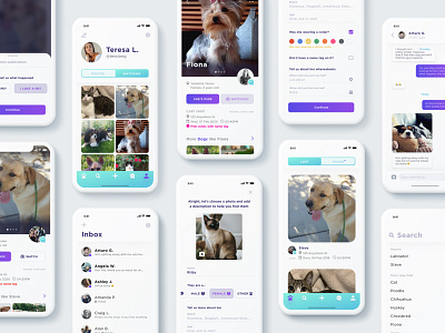 Pet Finder - Mobile App Concept app design mobile mobile app pet app pet finder pets product design ui ui design ux ux design
