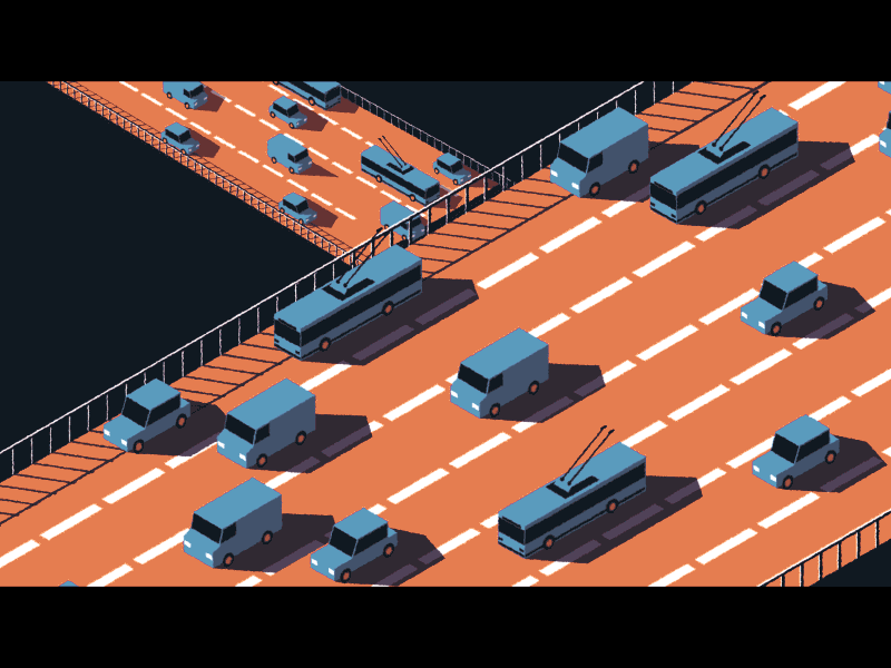 Traffic after effects animation gif illustration isometric motion graphics traffic
