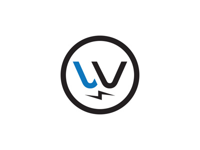 Live Wire 3 bolt branding livewire logo modern monogram thunder