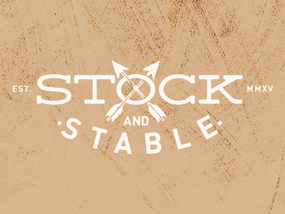 Stock and Stable and arrows branding hipster logo stable stock texture vintage