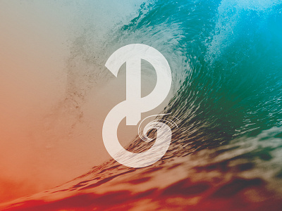 Pipeline Gaming Logo branding duotone emblem icon logo monogram water wave