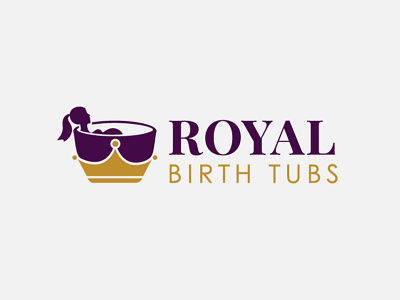 Royal Birth Tubs Logo clean creative crown logo minimalist modern professional royal simple