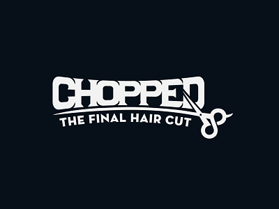 Chopped Logo clean creative hair letter logo minimalist modern salon simple textbase