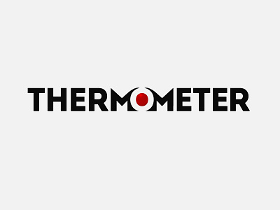Thermometer Logo clean creative health letter logo logotype medical minimalist mm modern simple software tech textbase thermometer