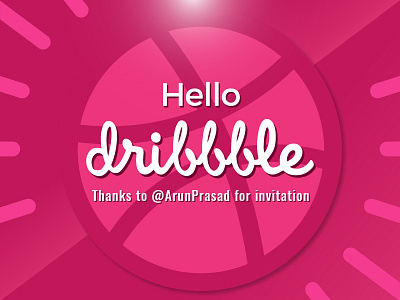 Dribbble Debut Shot debut dribbble invite shot thanks