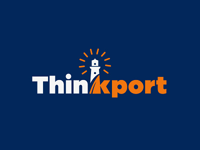 Thinkport Logo Design consulting lighthouse software textbase thinking