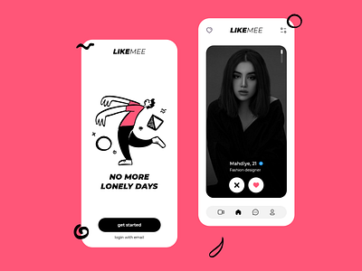 Likemee, dating app concept design