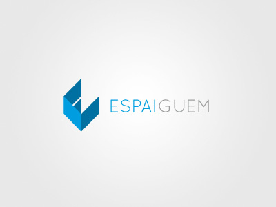 Espai logo architecture blue branding concept logo