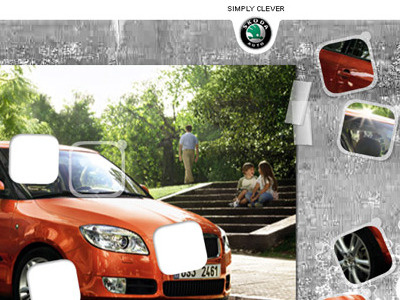 Skoda Fabia grunge interaction navigation sticker urban