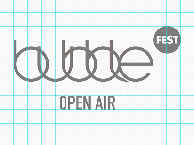 Bubblefest Berlin Open Air / Branding berlin branding concept design grid logo open air wip