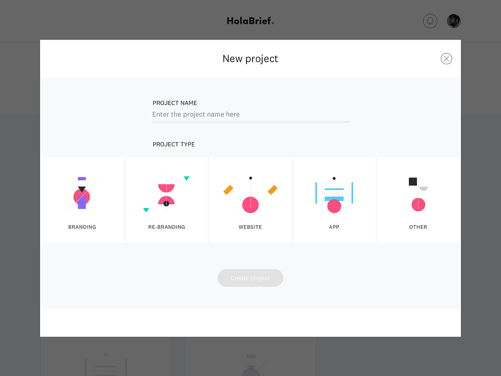 New Project on HolaBrief by Fernando Ifrán on Dribbble