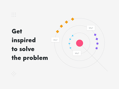 Get Inspired to solve the problem branding clean design flat icon illustration minimal typography ux ui vector web