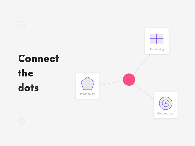 Connect the dots branding clean design design process flat icon illustration logo minimal online tool ux ui vector web website