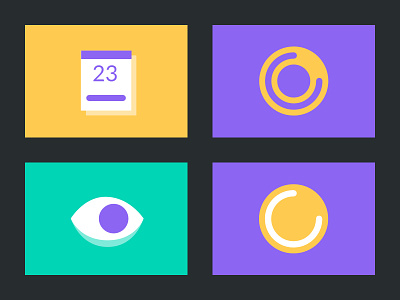 New illustrations style for HolaBrief branding calendar clean concept design design process eye flat icon illustration loader loading logo minimal process vector web