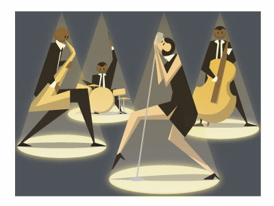 Jazz Musicians illustration vector vector art