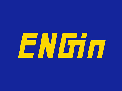 ENGin Logo graphic design logo