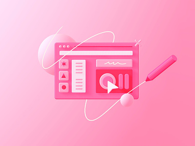 Pink interface