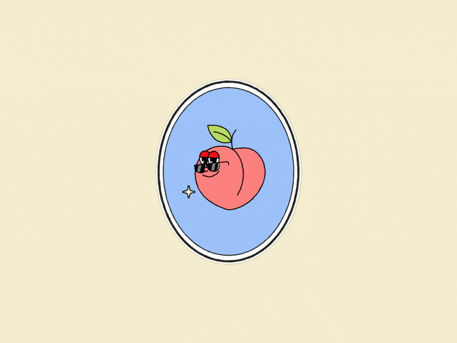 Fresh Juice 🍑 after effect animation design flat fresh fruit gif giphy juice pack peach sticker stickers