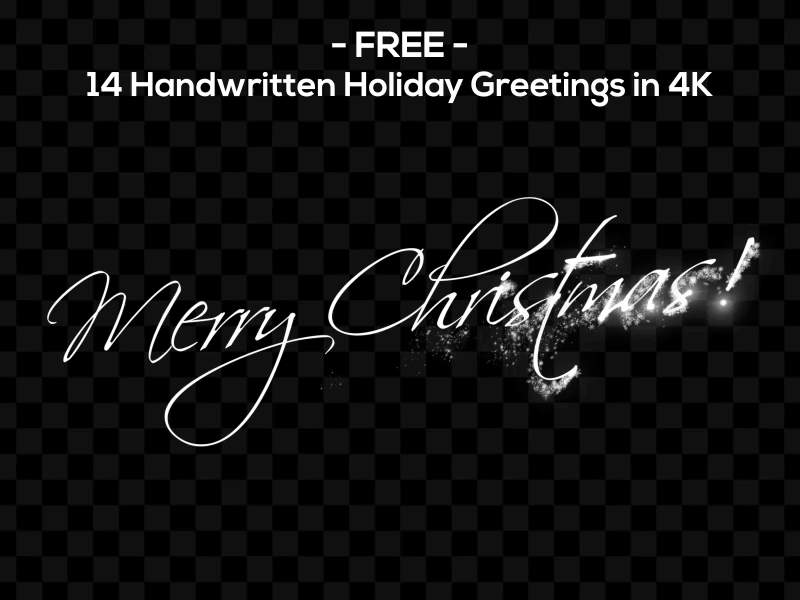 Handwritten Holiday Greetings 4K after affects calligraphy christmas greeting handwriten holiday new year particles wish