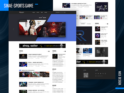 sina e-sports game animation banner design font design poster web web design