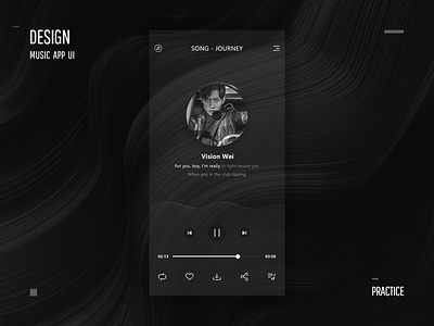 MUSIC APP UI design icon ui