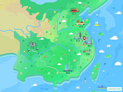 Lu Han sports season - Map