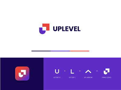 uplevel logo art behance branding design digital drawing dribbble illustration illustrator logo ui