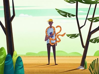 snake charmers behance digital drawing illustration illustrator vector