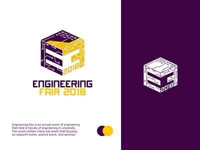 Logo Engineering Fair 2018 | an engineering student event branding design engineering engineering event flat design graphic design logo logo design logo event