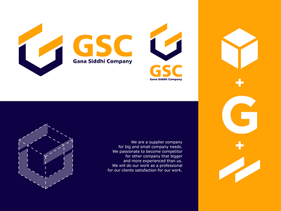 Logo Gana Siddhi Company | a supplier company brand design branding business logo company logo corporate design design flat design graphic design logo logo design supplier logo vector