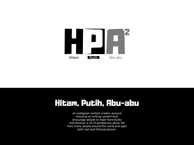 Logo HPA | a writer's instagram account branding design flat design graphic design logo logo design