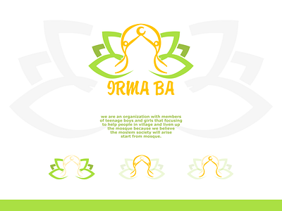 Logo IRMA BA | a mosque bros community design flat design graphic design logo logo design