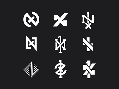 1x | WIP 1 artist brand identity logo monogram music n time x