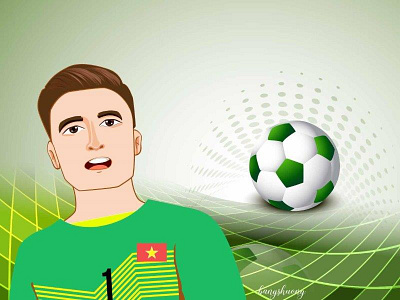 Illustration Goal Keeper Vietnam
