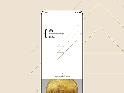 BnF Gallica App Interaction bnf book ebook gallica interaction invision studio invisionstudio library museum read reading simple
