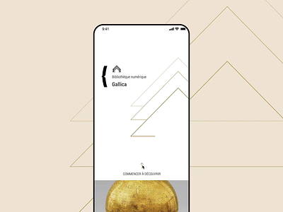 BnF Gallica App Interaction bnf book ebook gallica interaction invision studio invisionstudio library museum read reading simple