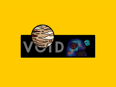 VOID illustration planets procreate space sticker