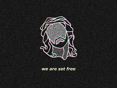 “Set Free” PCM Challenge illustrator jesus outline static vector