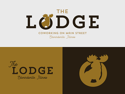 The Lodge Branding branding branding and identity branding design coworking graphic design logo logo design