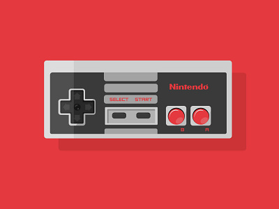NES Controller gaming graphic design illustration nes nintendo retro retro gaming