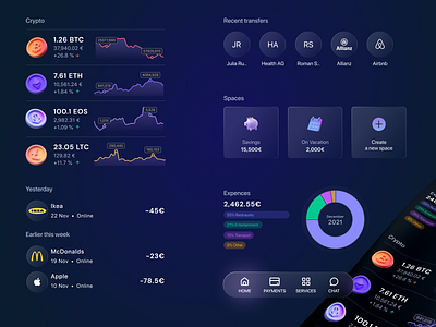 BankApp concept components