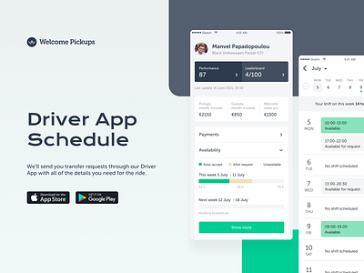 WP Driver App Shift-planner