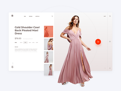 Fashion online store concept