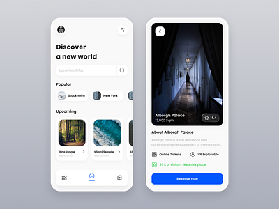 Travel App Concept 3d adobexd animation app branding design graphic design illustration logo minimal motion graphics ui uiux ux