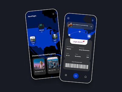 NextFlight - UI/UX Concept adobexd app design flight flight app fly app flying minimal modern app ticket ticket app tickets ui uiux uiuxapp ux