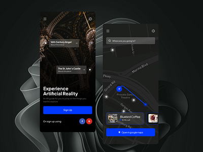 AR app (Dark Mode)