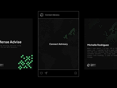 Connect Advisory Designs branding branding minimal cyber cybersecurity graphic design ig design ig designs ig post illustration insta designs instagram instagram design instagram post instagram posts logo military minimal solution