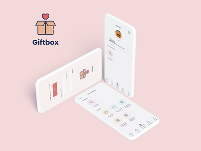 Giftbox Mobile UI branding design ui ux ui