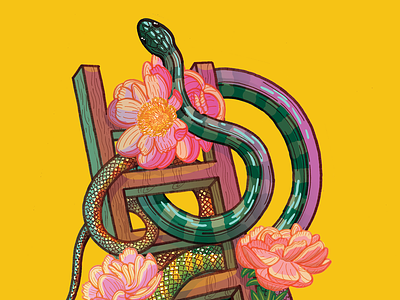 Snakes And Ladders digital illustration illustration ladders sankesandladders snakes